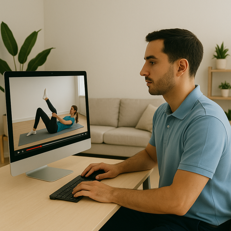 استفاده از اپلیکیشن و ویدیو برای آموزش حرکات اصلاحی